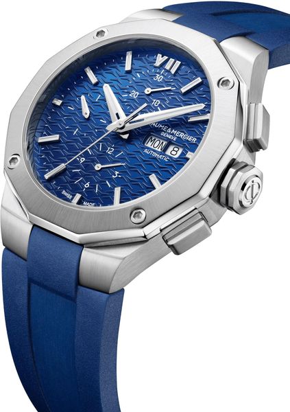Baume & Mercier Riviera Round XL St Rb Ca Blue M0A10623 Automatische herenchronograaf Baume & Mercier Riviera Round XL St Rb Ca Blue M0A10623 Automatische herenchronograaf