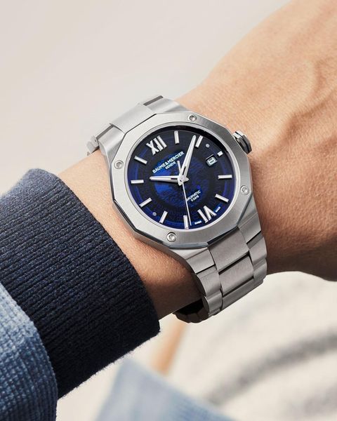 Baume & Mercier Riviera Round L St St At Blue M0A10616 Orologio automatico uomo Baume & Mercier Riviera Round L St St At Blue M0A10616 Orologio automatico uomo
