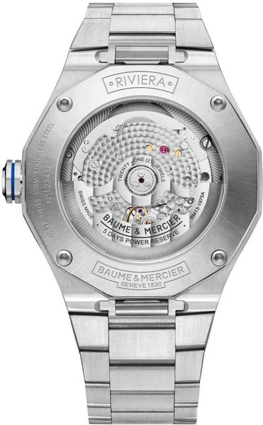 Baume & Mercier Riviera Round L St St At Blue M0A10616 Orologio automatico uomo Baume & Mercier Riviera Round L St St At Blue M0A10616 Orologio automatico uomo