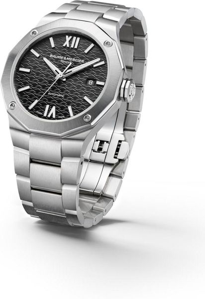 Baume & Mercier Riviera Round L St St At Black M0A10621 Automatisch horloge voor heren Baume & Mercier Riviera Round L St St At Black M0A10621 Automatisch horloge voor heren