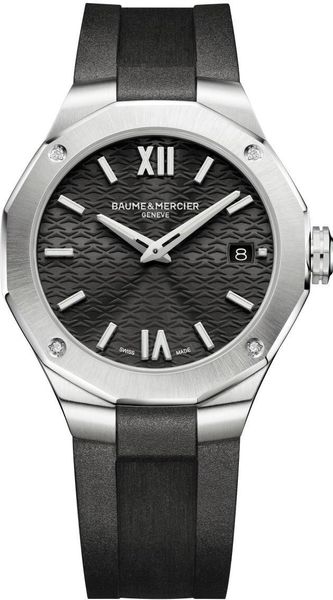 Baume & Mercier Riviera Round S Sst Qz Black M0A10613 Dames armbandhorloge Baume & Mercier Riviera Round S Sst Qz Black M0A10613 Dames armbandhorloge