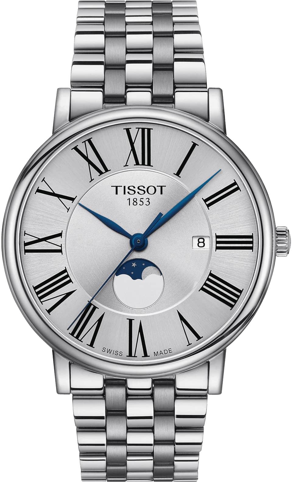 Tissot CARSON PREMIUM GENT MOONPHASE T122.423.11.033.00 Herrenarmbanduhr Mondphase