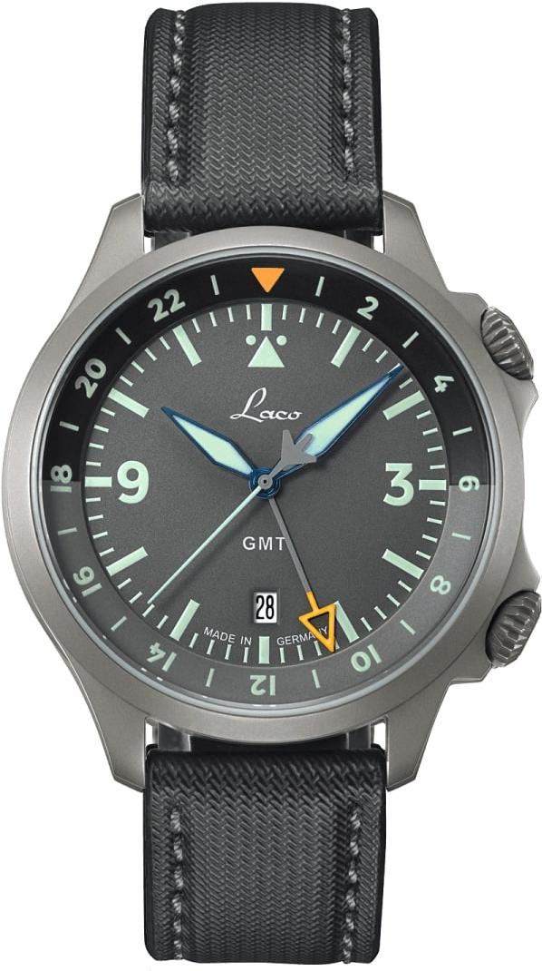 Laco Frankfurt GMT Grau 862121.2 Automatisch horloge voor heren