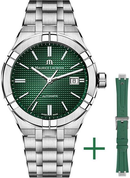 Maurice Lacroix Chronograph AI6008-SS00F-630-D Automatic Mens Watch With spare bracelet