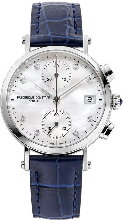 Frederique Constant Geneve LADIES CHRONOGRAPH QUARTZ FC-291MPWD2R6 Orologio da polso donna