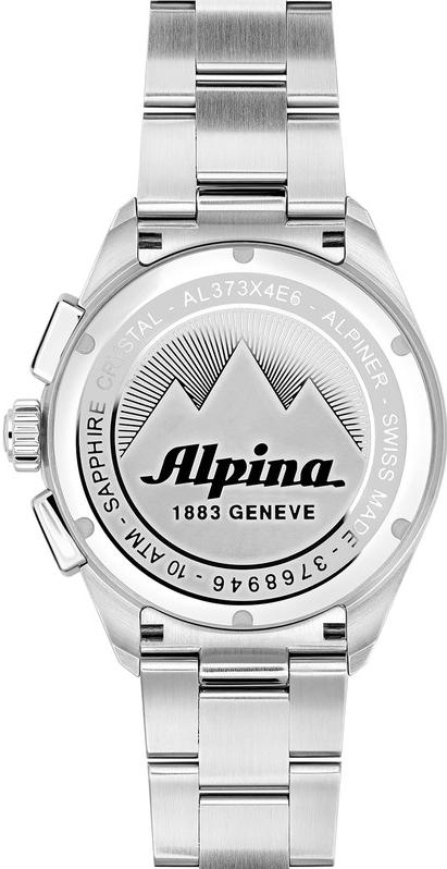 Alpina Geneve Alpiner Quartz Chronograph AL-373SB4E6B Reloj de Pulsera para hombres