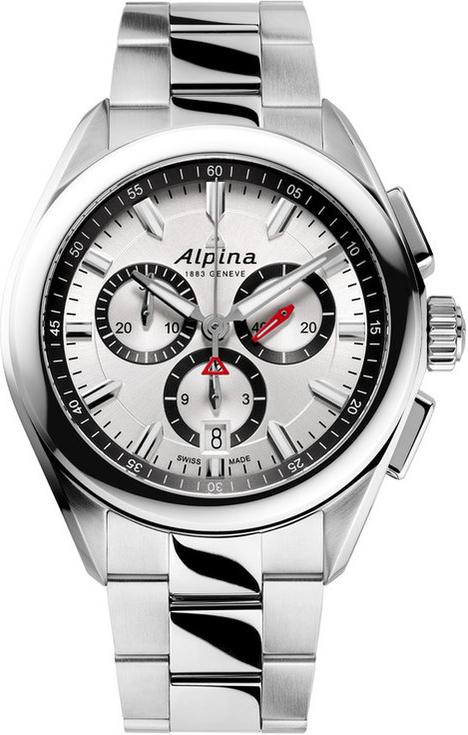 Alpina Geneve Alpiner Quartz Chronograph AL-373SB4E6B Reloj de Pulsera para hombres