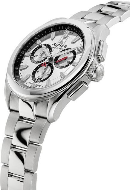 Alpina Geneve Alpiner Quartz Chronograph AL-373SB4E6B Reloj de Pulsera para hombres