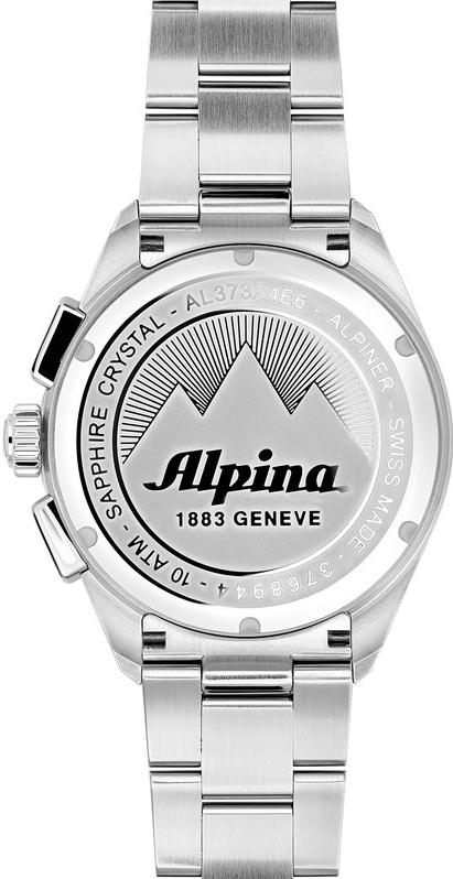 Alpina Geneve Alpiner Quartz Chronograph AL-373BB4E6B Montre-Bracelet pour hommes