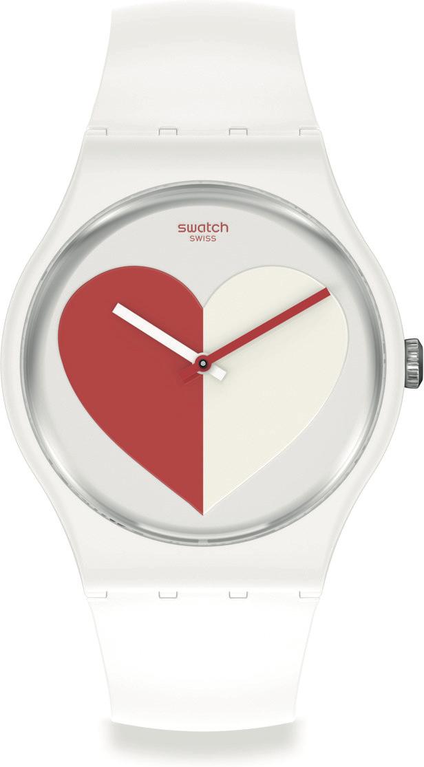 Swatch HALF <3 RED SO29Z113 Reloj unisex