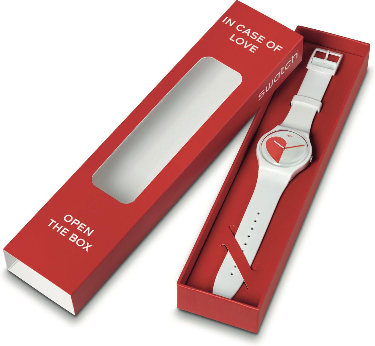 Swatch HALF <3 RED SO29Z113 Reloj unisex