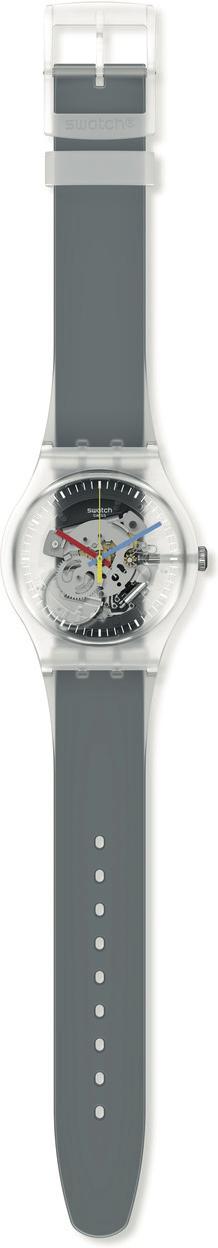 Swatch CLEARLY BLACK STRIPED SUOK157 Unisexuhr