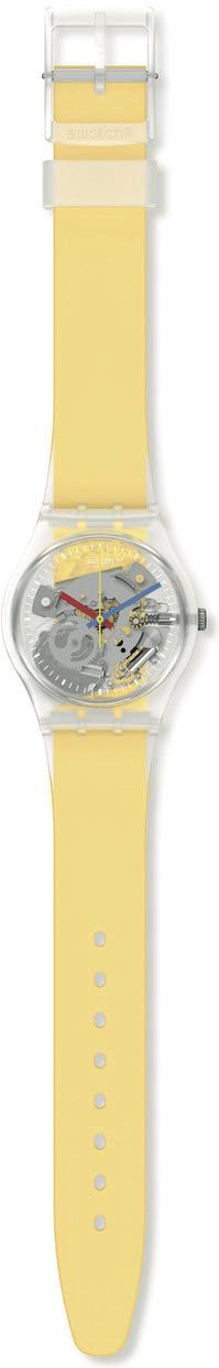 Swatch CLEARLY YELLOW STRIPED GE291 Reloj de Pulsera para mujeres