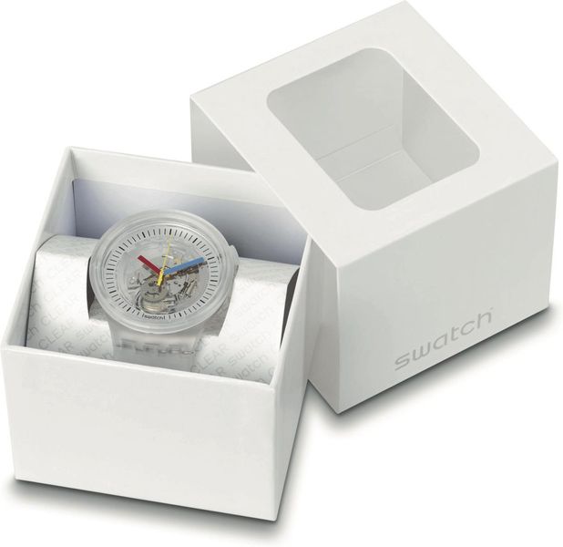 Swatch CLEARLY BOLD SB01K100 Unisex horloge Swatch CLEARLY BOLD SB01K100 Unisex horloge