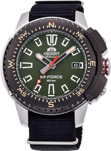 Orient Sports Mens Mechanical M-Force Land RA-AC0N03E10B Montre Automatique pour hommes Montre Plongée Orient Sports Mens Mechanical M-Force Land RA-AC0N03E10B Montre Automatique pour hommes Montre Plongée