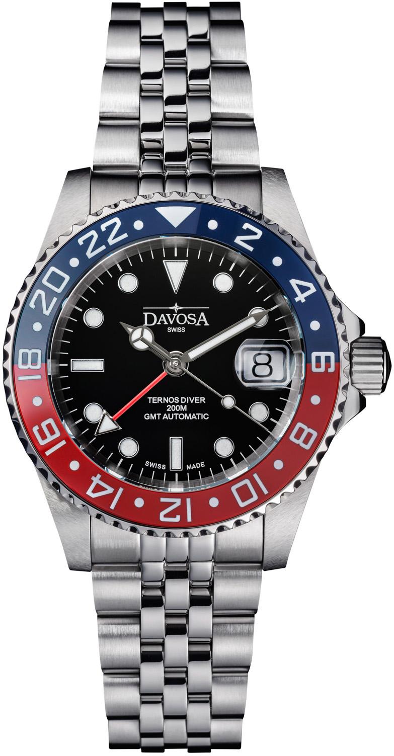 Davosa Professional GMT TT Diver Pentalink 16159006 Herren Automatikuhr