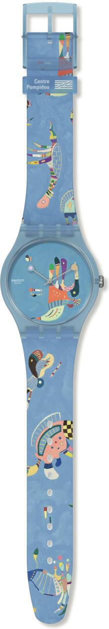 Swatch Blue sky, by Vassily Kandinsky, the watch SUOZ342 orologio