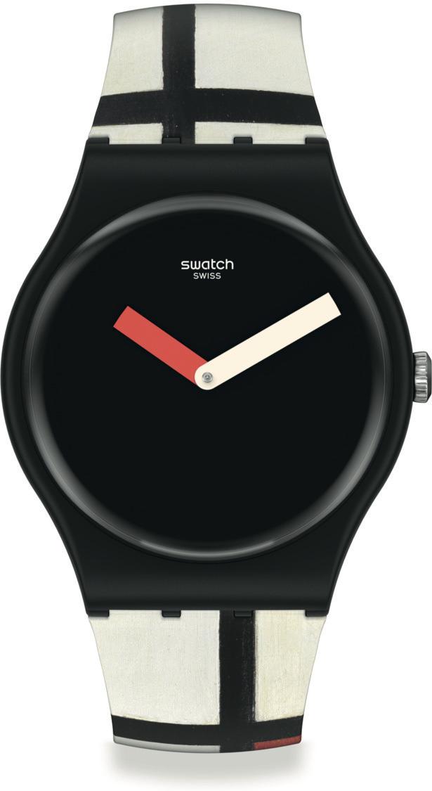 Swatch Red, blue and white, by Piet Mondrian, the watch SUOZ344 reloj Swatch Red, blue and white, by Piet Mondrian, the watch SUOZ344 reloj