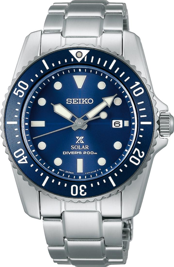 Seiko Prospex Prospex SEA Solar Diver's SNE585P1 Mens Wristwatch 200m Water-Resistant