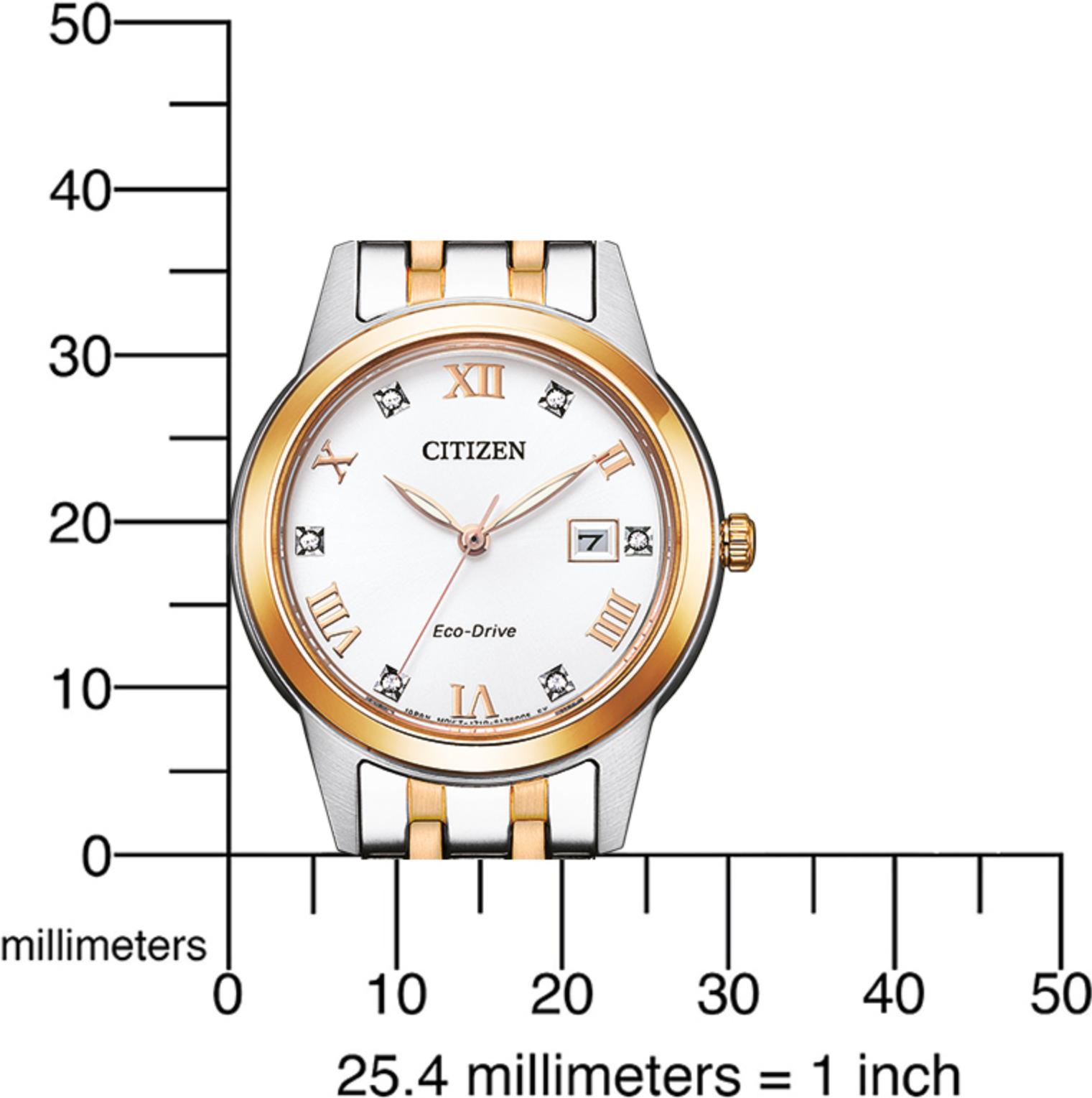 Citizen Damen Elegance FE1246-85A Damenarmbanduhr Solarbetrieb