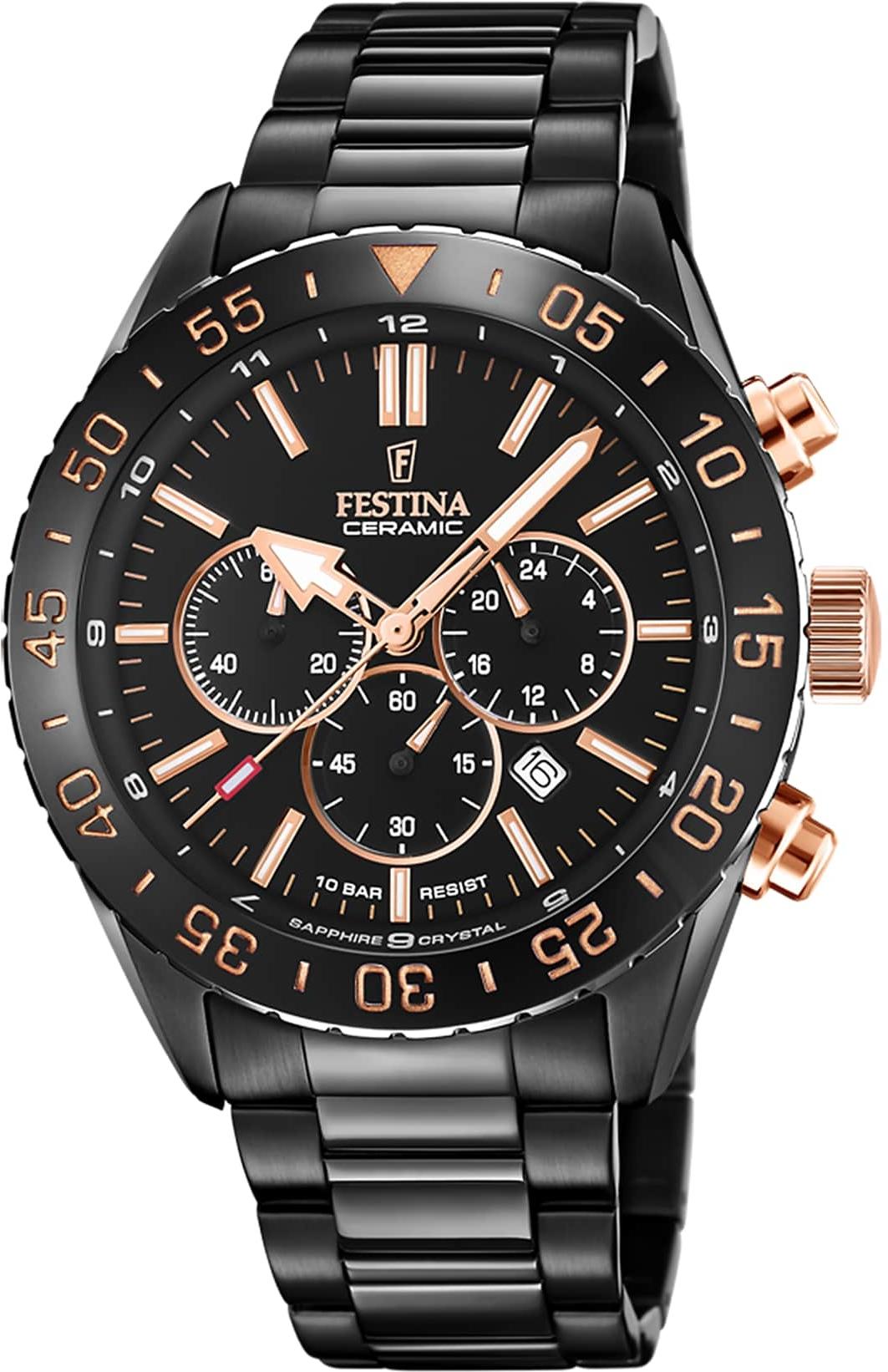 Festina Keramik F20577/1 Herrenchronograph