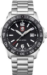 Luminox Pacific Diver 3120 Series Orologio Uomo Quarzo Svizzero - Cinturino In Gomma Gialla, Cassa Acciaio 44mm, Vetro Zaffiro, 20 Bar