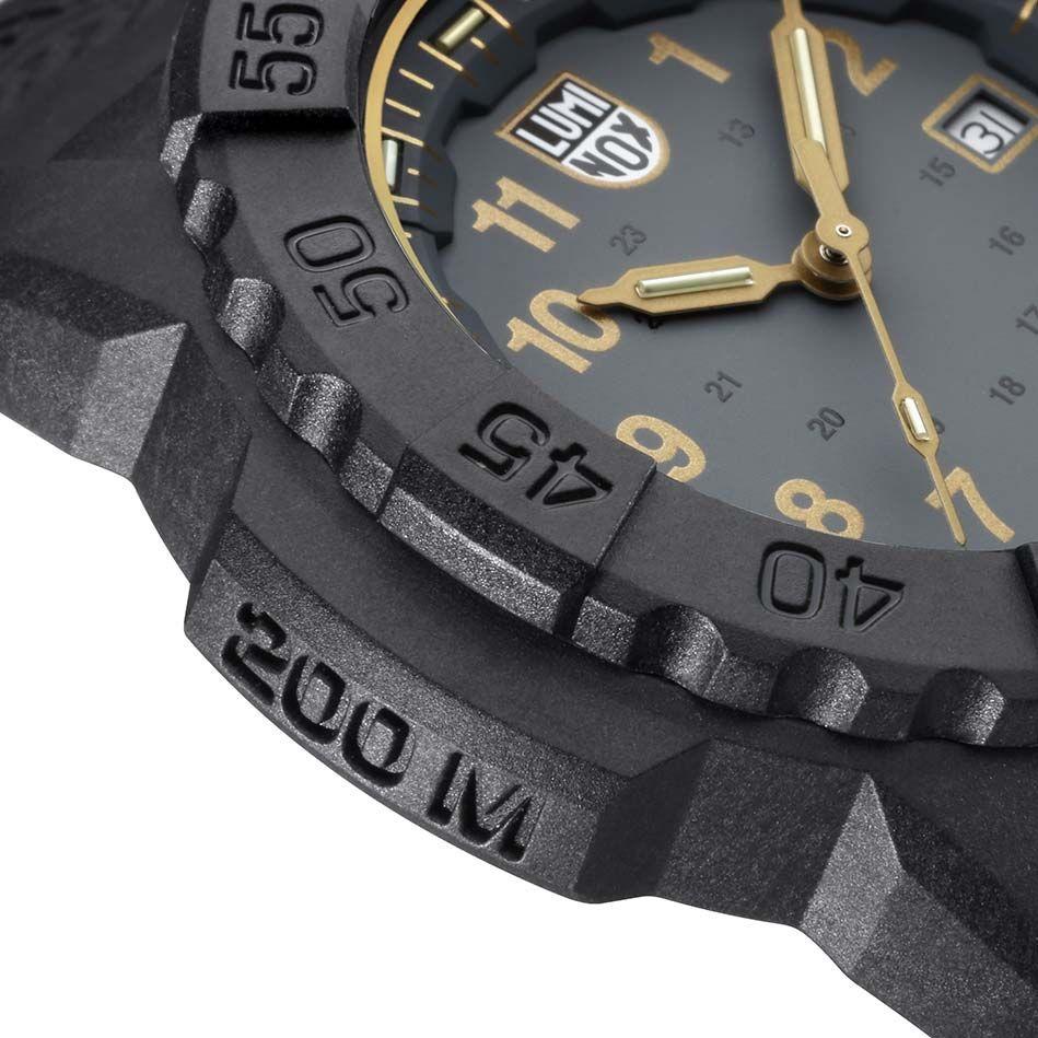 Luminox NAVY SEAL 3500 SERIES XS.3508.GOLD Reloj de buceo para hombres Restitente al Agua hasta los 200m