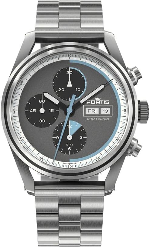 Fortis S-41 "Cosmic Gray" F2340008 Automatic Mens Watch