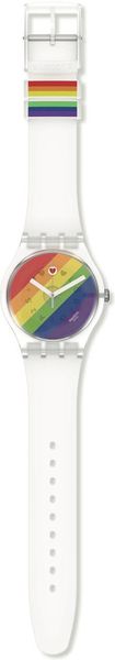 Swatch Original New Gent Biosourced STRIPE FIERCE SO29K701 Unisex horloge Swatch Original New Gent Biosourced STRIPE FIERCE SO29K701 Unisex horloge