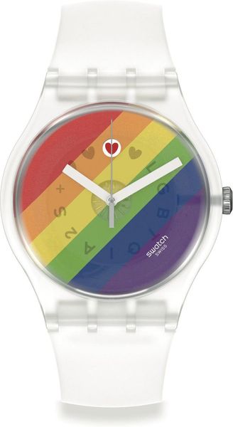 Swatch Original New Gent Biosourced STRIPE FIERCE SO29K701 Unisex horloge Swatch Original New Gent Biosourced STRIPE FIERCE SO29K701 Unisex horloge