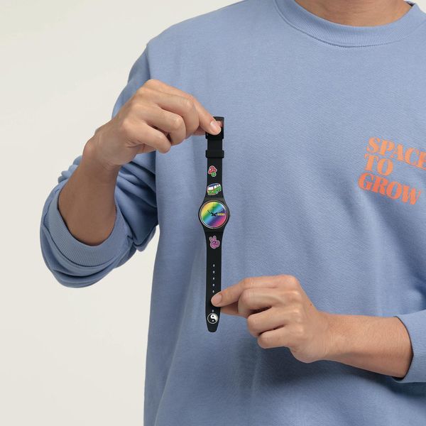 Swatch Original Gent Bioceramic Standard GO WITH THE 'BOW SO31B101 Unisex horloge Swatch Original Gent Bioceramic Standard GO WITH THE 'BOW SO31B101 Unisex horloge