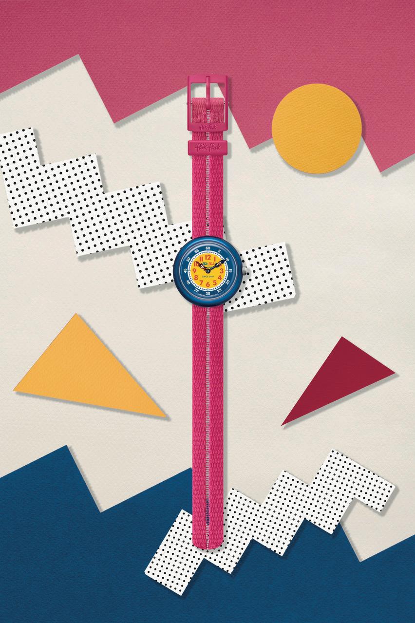 Flik Flak RETRO PINK FBNP190 montre pour enfants