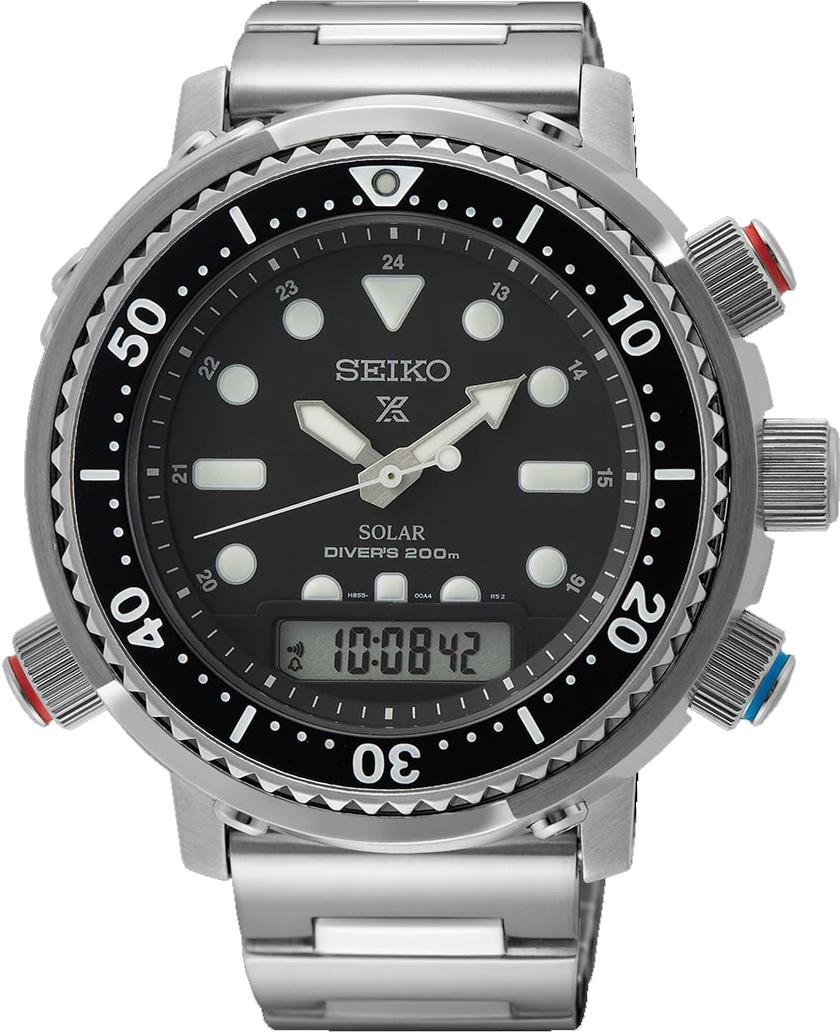 Seiko Prospex SEA Solarchronograph analog-digital SNJ033P1 Herenchronograaf