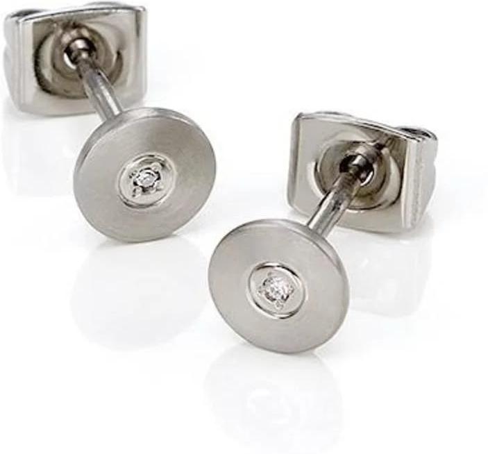 Boccia Titanium Jewelry 0545-01 Pendiente de botón Boccia Titanium Jewelry 0545-01 Pendiente de botón
