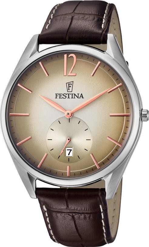 Festina Classic F6857/2 Montre-Bracelet pour hommes Excellente Lisibilité