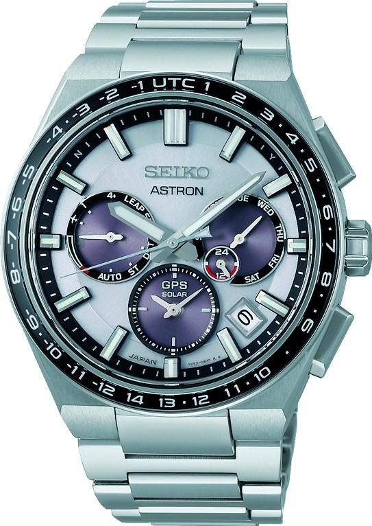 Seiko Astron GPS Solar Dual Time SSH107J1 montre GPS solaire Réception de GPS pour l'heure et fuseau horaire