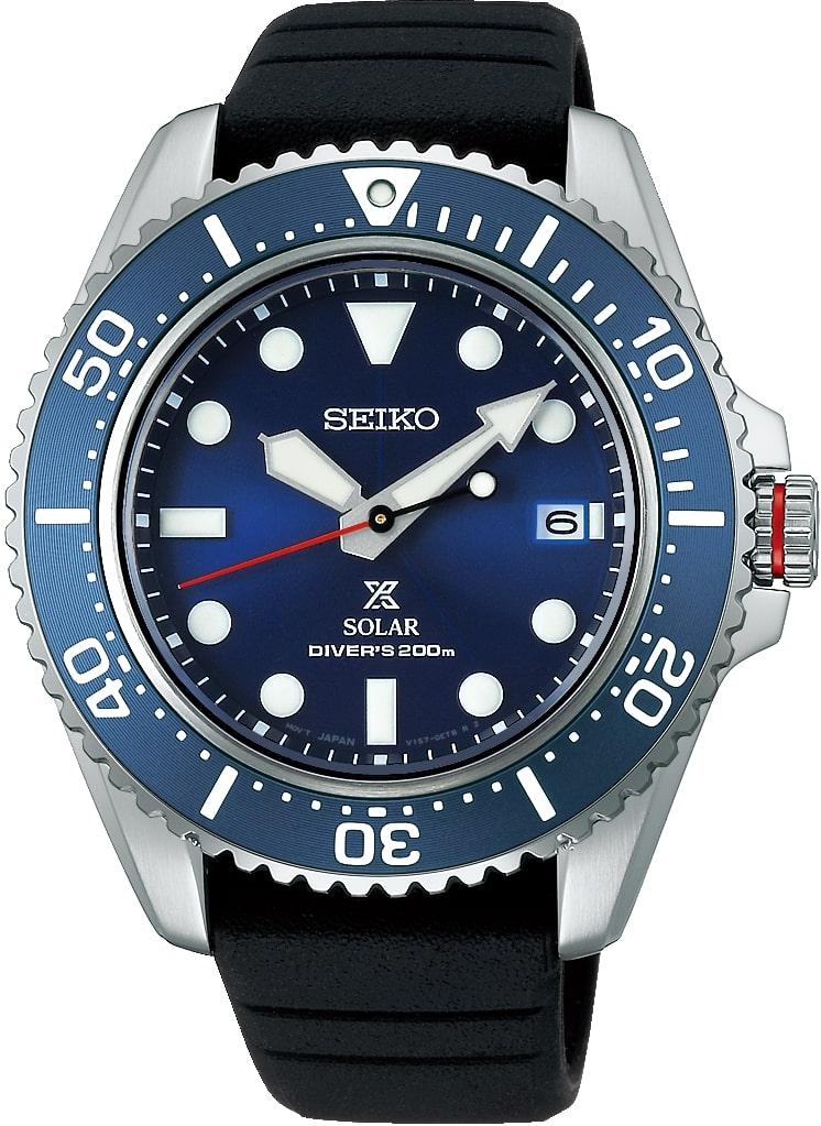 Seiko Prospex SEA Solar Diver's SNE593P1 Taucheruhren für Herren Solarbetrieb