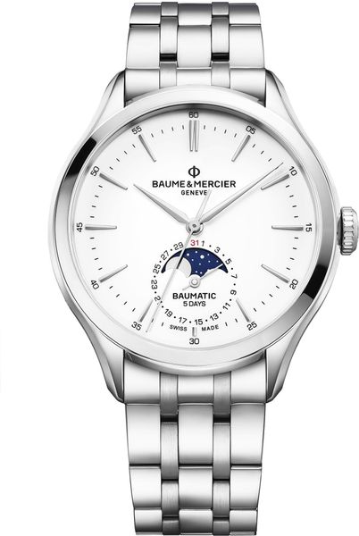 Baume & Mercier Clifton Baumatic Moon-phase M0A10552 Herren Automatikuhr Baume & Mercier Clifton Baumatic Moon-phase M0A10552 Herren Automatikuhr
