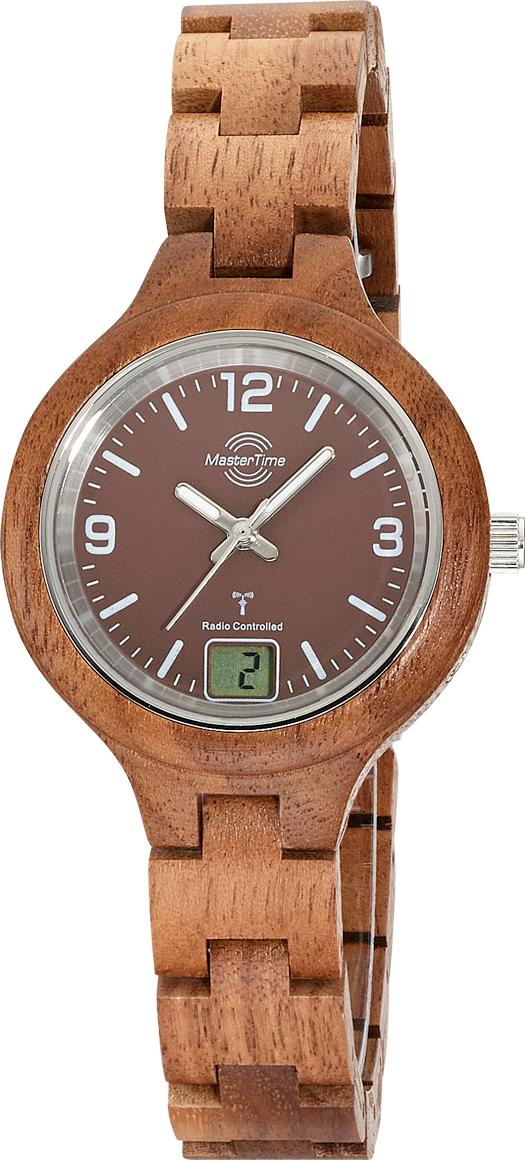 Master Time Funk Specialist Wood MTLW-10750-81W Montre Radio-Pilotée pour femmes