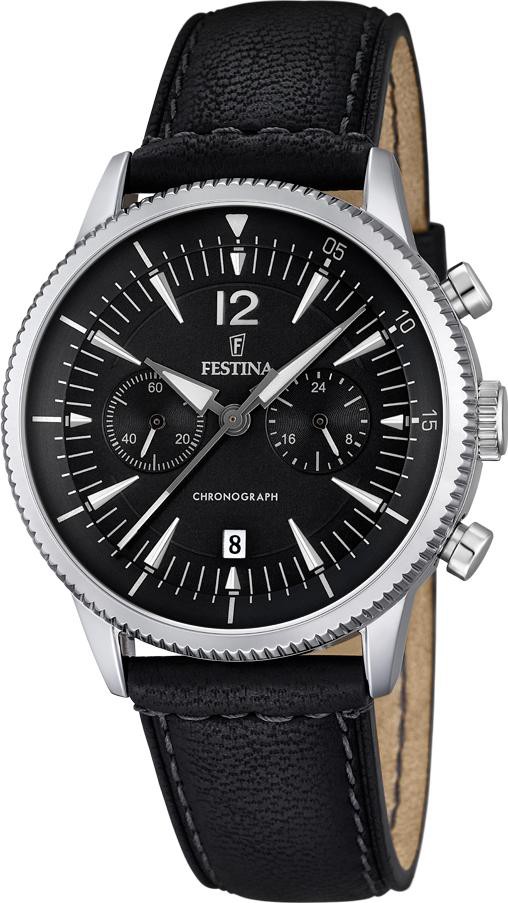 Festina Classic F16870/4 Cronógrafo para hombres Legibilidad Excelente