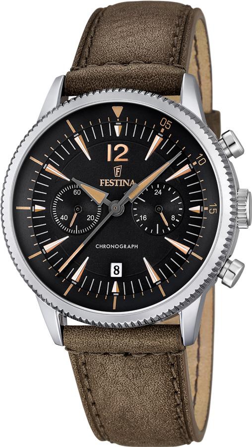 Festina Classic F16870/3 Mens Chronograph Excellent readability