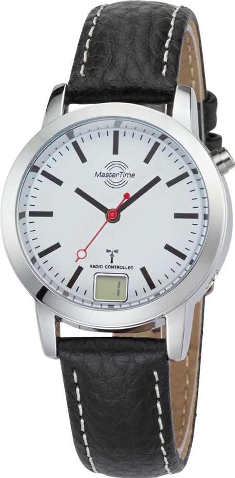 Master Time MT Basic Bahnhofuhren MTLA-10593-21L Montre Radio-Pilotée pour femmes