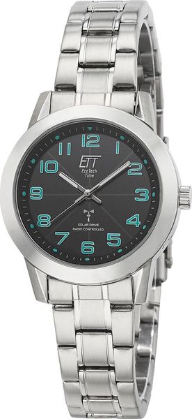 Eco Tech Time Solar Drive Funk Basic ELS-11504-22M Radioklok door dames Eco Tech Time Solar Drive Funk Basic ELS-11504-22M Radioklok door dames