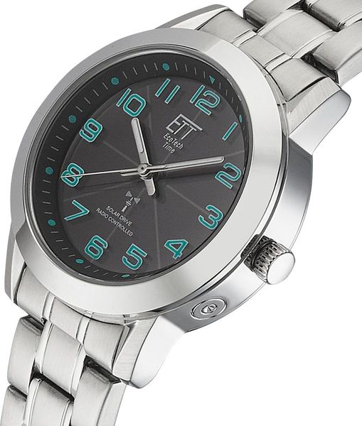 Eco Tech Time Solar Drive Funk Basic ELS-11504-22M Radioklok door dames Eco Tech Time Solar Drive Funk Basic ELS-11504-22M Radioklok door dames
