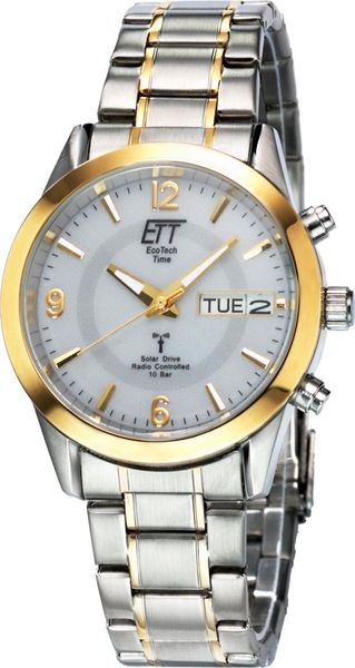 Eco Tech Time Solar Drive Funk ETT Gobi EGS-11253-12M Radioklok voor heren