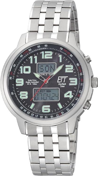 Eco Tech Time Solar Drive Funk ETT Hunter II EGS-11302-22M Herrenfunkuhr Eco Tech Time Solar Drive Funk ETT Hunter II EGS-11302-22M Herrenfunkuhr