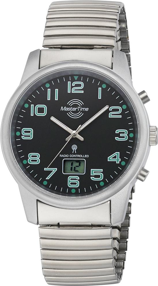 Master Time Funk Basic Zugband MTGA-10763-22Z Montre Radio-Pilotée pour hommes