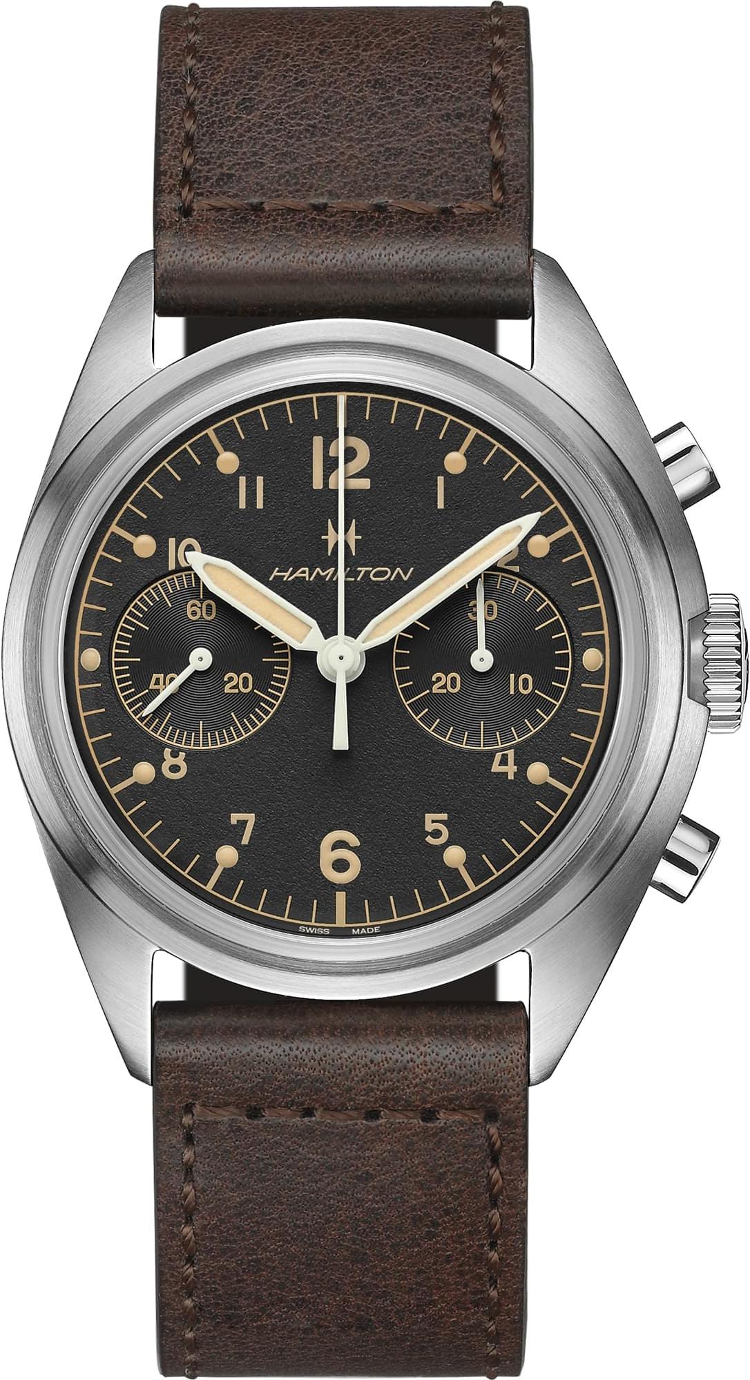 Hamilton Khaki Pilot Pioneer Mechanical Chrono H76409530 Automatic Mens Chronograph