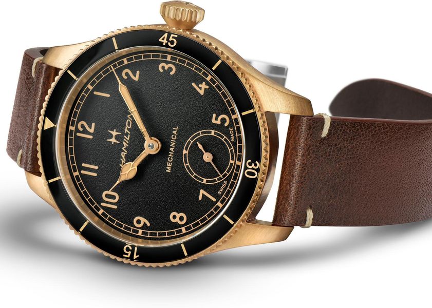 Hamilton Khaki Pilot Pioneer Small Second Mechanical H76709530 Orologio da polso uomo Hamilton Khaki Pilot Pioneer Small Second Mechanical H76709530 Orologio da polso uomo
