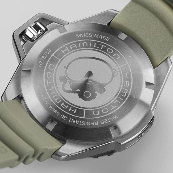 Hamilton Khaki Navy Frogman Auto H77825331 Orologio da immersione per uomo Orologio da immersione Hamilton Khaki Navy Frogman Auto H77825331 Orologio da immersione per uomo Orologio da immersione